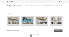 Desktop Screenshot of pretty-and-personalised.com