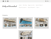 Tablet Screenshot of pretty-and-personalised.com